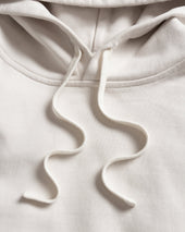 NOVIS HOODED SWEATSHIRT - ECRU 19oz. ALL COTTON LOOPBACK TERRY FLEECE