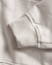 NOVIS HOODED SWEATSHIRT - ECRU 19oz. ALL COTTON LOOPBACK TERRY FLEECE