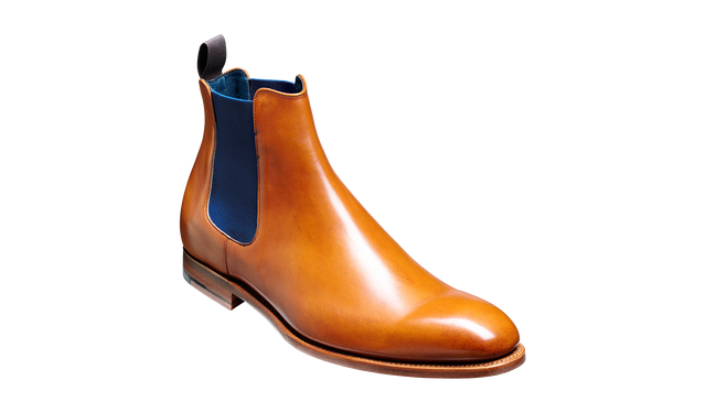Hopper - Cedar Calf / Navy Elastic Chelsea boot