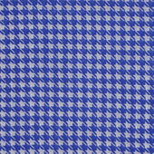 Houndstooth Print Cotton Pocket Square in Blue