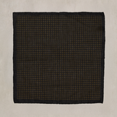 Houndstooth Print Cotton Pocket Square In
