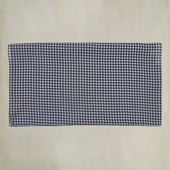 Houndstooth Print Cotton Scarf In