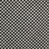 Woollen Dogtooth Tie in Black