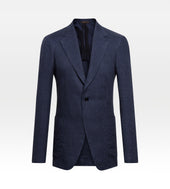 Costume En Lin Motif Pied De Poule