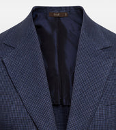 Costume En Lin Motif Pied De Poule