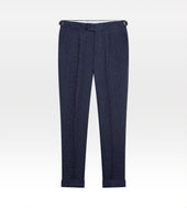 Costume En Lin Motif Pied De Poule