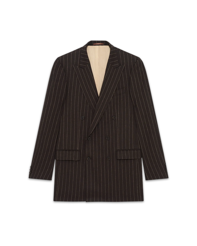 Le Blazer Croisé Rayures