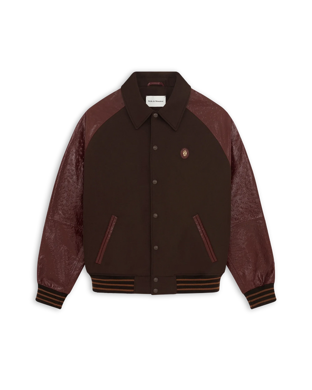 La Veste Teddy Laine et Cuir
