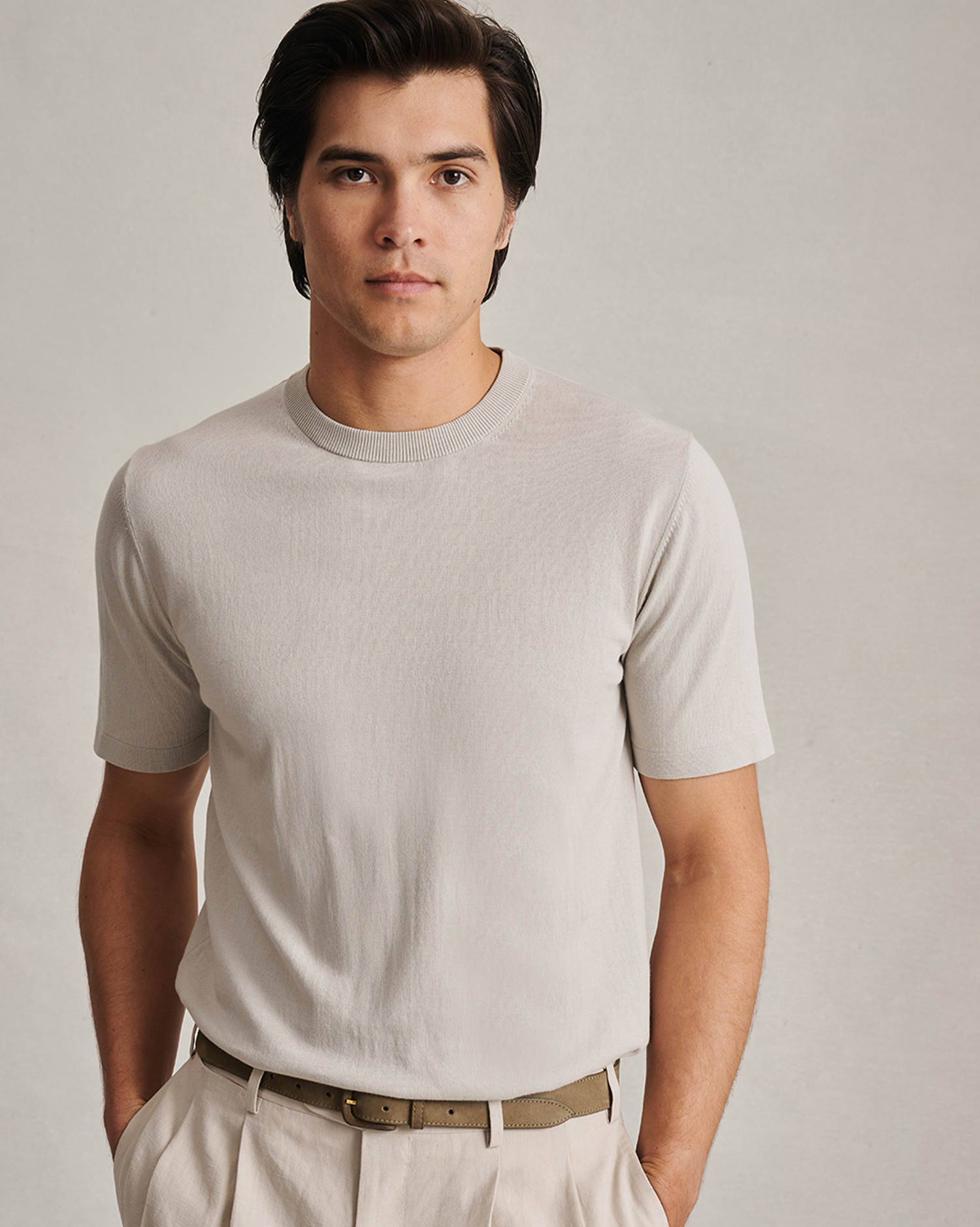 Ice Cotton Tee Greige