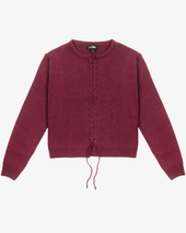 VIPER CARDIGAN Wine Red