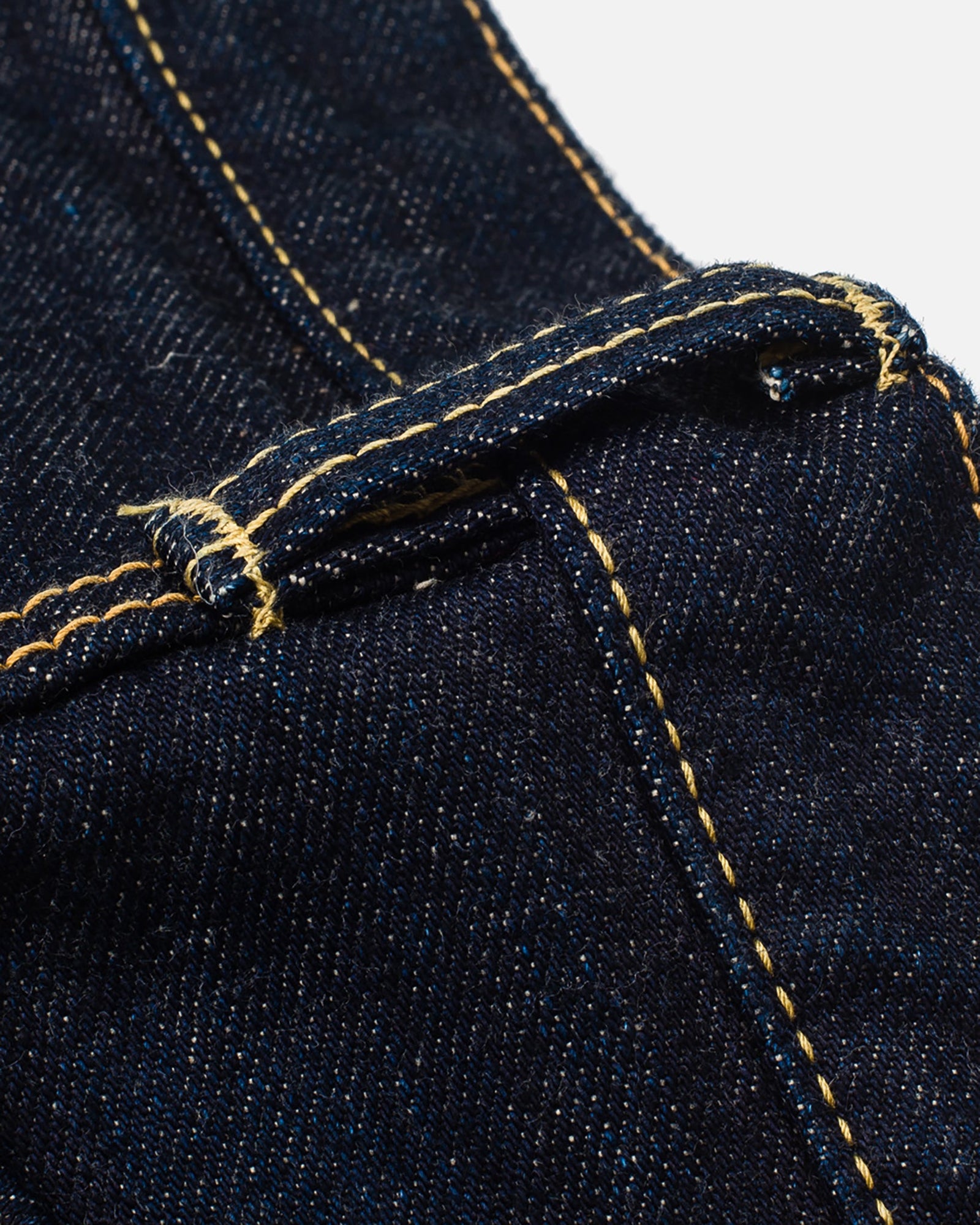 17oz Selvedge Denim Slim Straight Cut Jeans - Natural Indigo