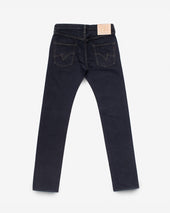 21oz Selvedge Denim Slim Tapered Cut Jeans - Indigo Overdyed Black