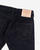 21oz Selvedge Denim Slim Tapered Cut Jeans - Indigo Overdyed Black