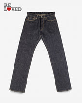 21oz Selvedge Denim Straight Cut Jeans - Indigo (IH-634S) Tag 28, Hemmed to 31.0"