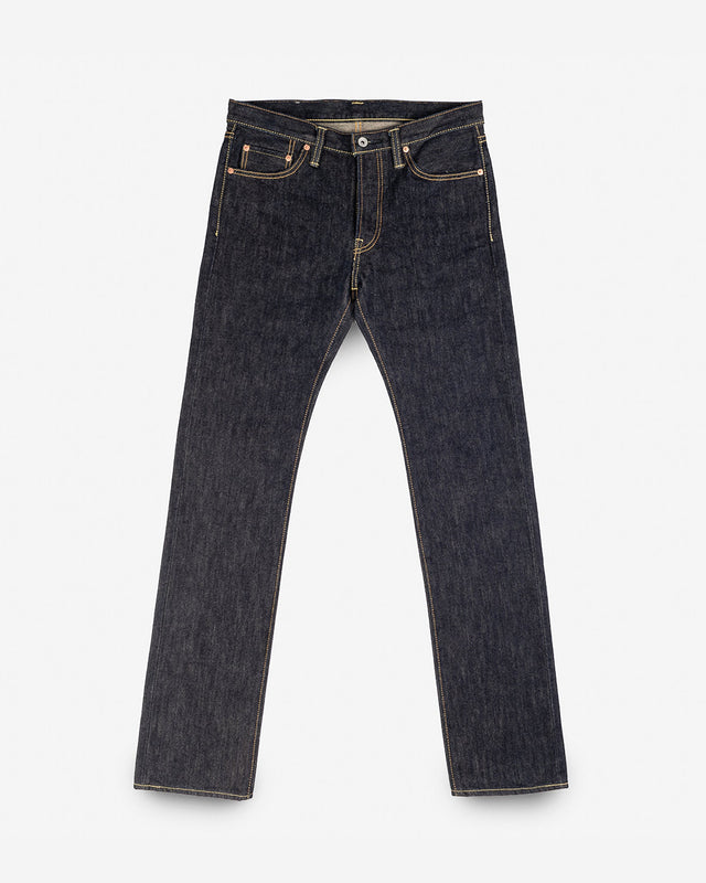21oz Selvedge Denim Slim Straight Cut Jeans - Indigo