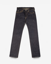 25oz Selvedge Denim Slim Straight Cut Jeans - Indigo