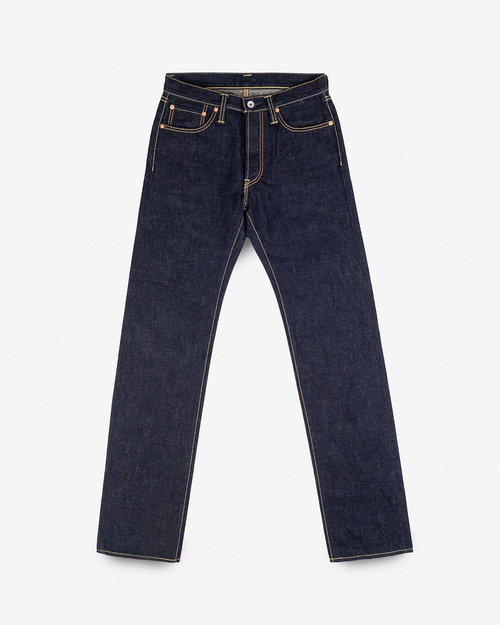 18oz Vintage Selvedge Denim Straight Cut Jeans - Indigo