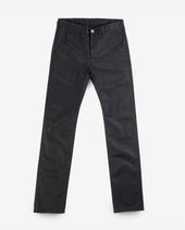 9oz Mercerised Selvedge Cotton Slim Tapered Chinos - Black