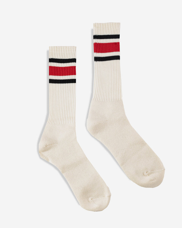 Decka 80s Skater Socks - Red