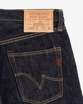 21oz Selvedge Denim Slim Straight Cut Jeans - Indigo
