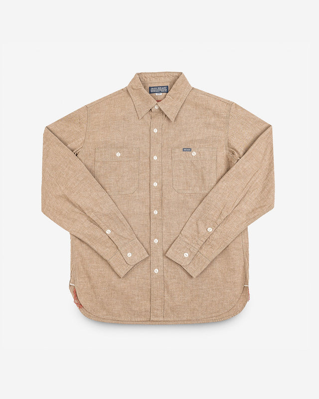 10oz Selvedge Chambray Work Shirt - Khaki