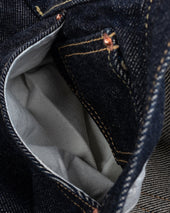 21oz Selvedge Denim Slim Cut Jeans - Indigo (with Tonal Pocket Arcs)