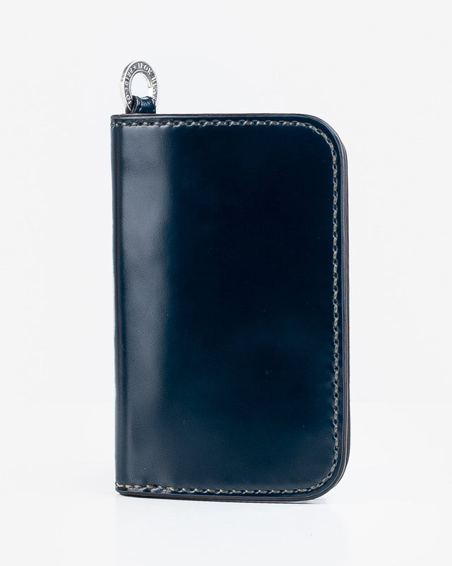Medium Shell Cordovan Wallet - Navy