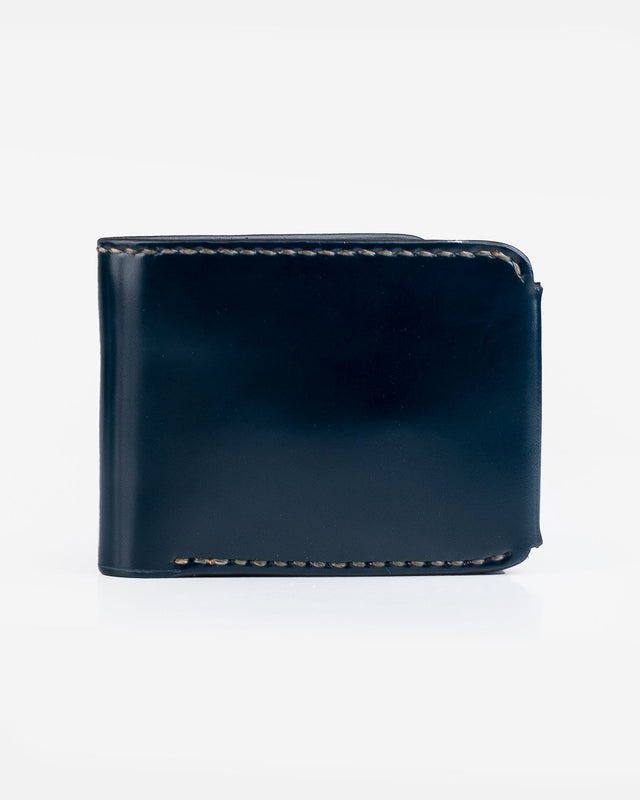 Small Shell Cordovan Wallet - Navy