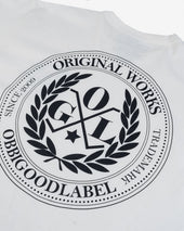 OGL 6.2oz Ringspun T-shirt - Silkscreen Printed 'OGL Logo' - Cream