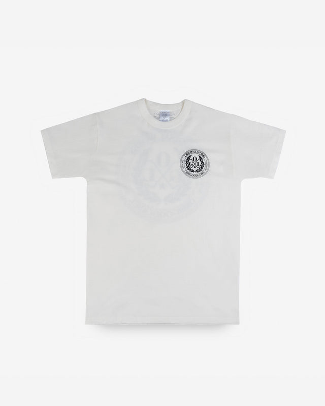 OGL 6.2oz Ringspun T-shirt - Silkscreen Printed 'OGL Logo' - Cream