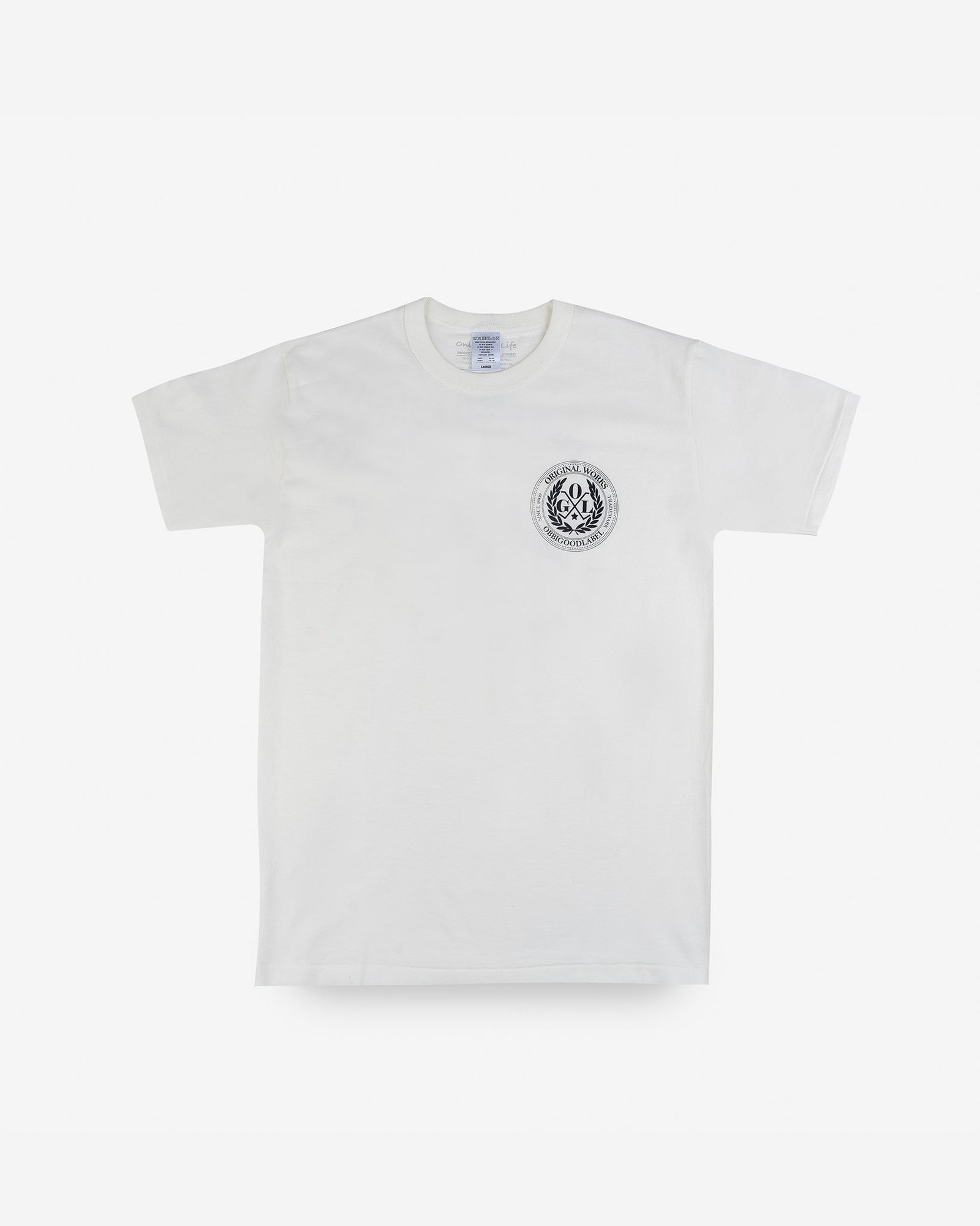 OGL 6.2oz Ringspun T-shirt - Silkscreen Printed 'Fly Me To The Moon' - Cream