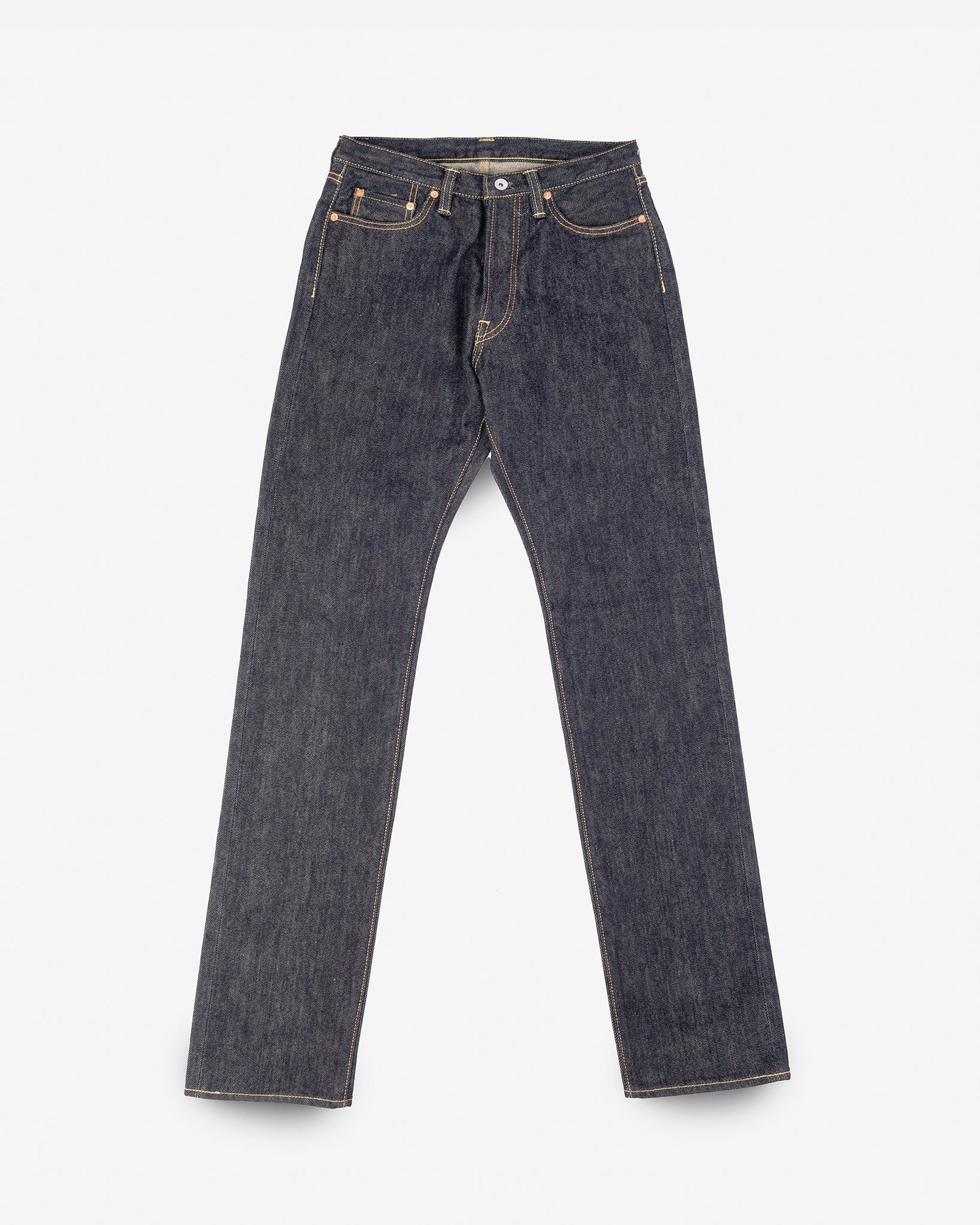 21oz Selvedge Denim Relaxed Tapered Cut Jeans - Indigo
