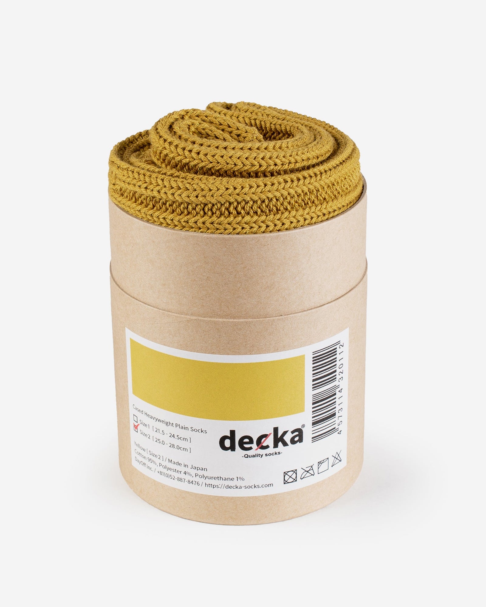 Decka Cased Heavyweight Plain Socks