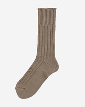 Decka Cased Heavyweight Plain Socks - Beige