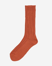 Decka Cased Heavyweight Plain Socks - Orange