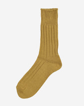 Decka Cased Heavyweight Plain Socks - Yellow