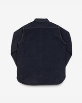 12oz Selvedge Denim Work Shirt With Snaps - Indigo Overdyed Black