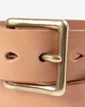 Heavy Duty "Tochigi" Leather Belt - Natural
