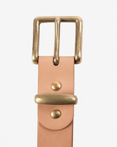 Heavy Duty "Tochigi" Leather Belt - Natural