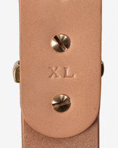 Heavy Duty "Tochigi" Leather Belt - Natural