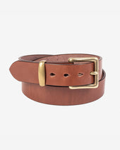 Heavy Duty "Tochigi" Leather Belt - Brown
