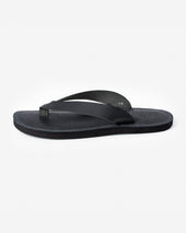 OGL X Dr. Sole Leather Thong Sandals - Black
