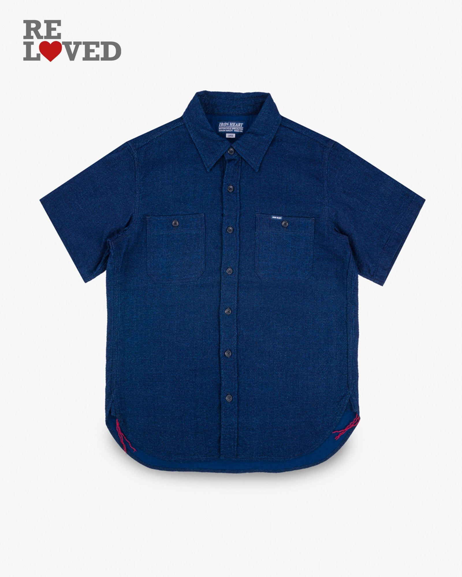 5oz Double Gauze Short Sleeved Work Shirt Size Large