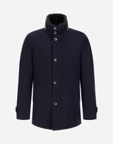 DIAGONAL WOOL CAR COAT
