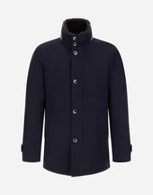 Diagonal Wool Car Coat