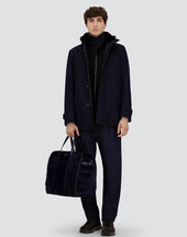 Diagonal Wool Car Coat