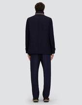 Diagonal Wool Car Coat