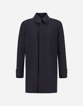 Raincoat In Light Woolen Effect