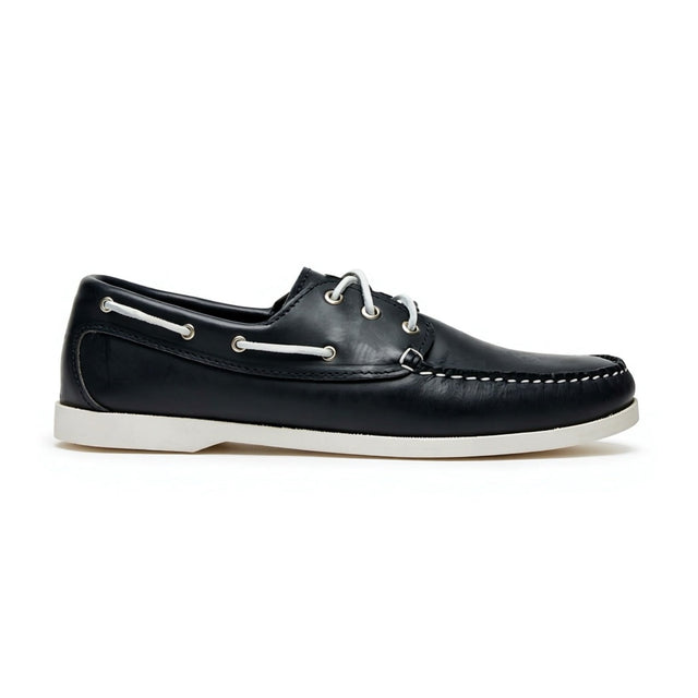 In Stock Men’s Quoddy Head Boat Shoe: Navy