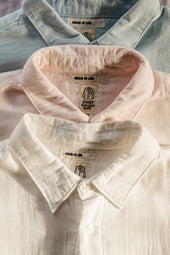 The Ripper Double Gauze Organic Cotton Shirt - White